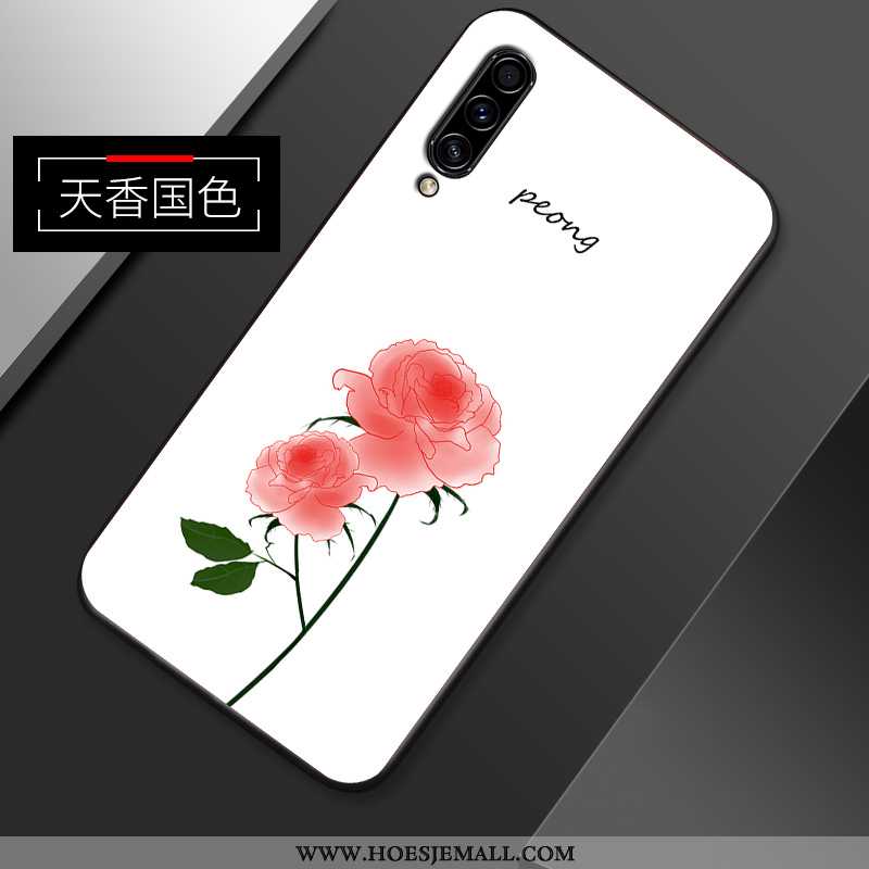 Hoesje Samsung Galaxy A50s Patroon Super Bloemen Eenvoudige Roze All Inclusive