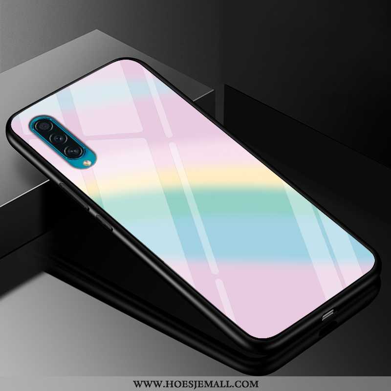 Hoesje Samsung Galaxy A50s Scheppend Trend Persoonlijk Hard Glas Hoes Roze