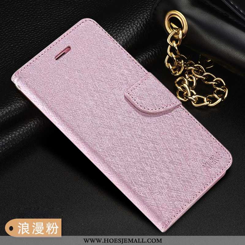 Hoesje Samsung Galaxy A51 Leren Purper Mobiele Telefoon Ster Folio Gesp Roos