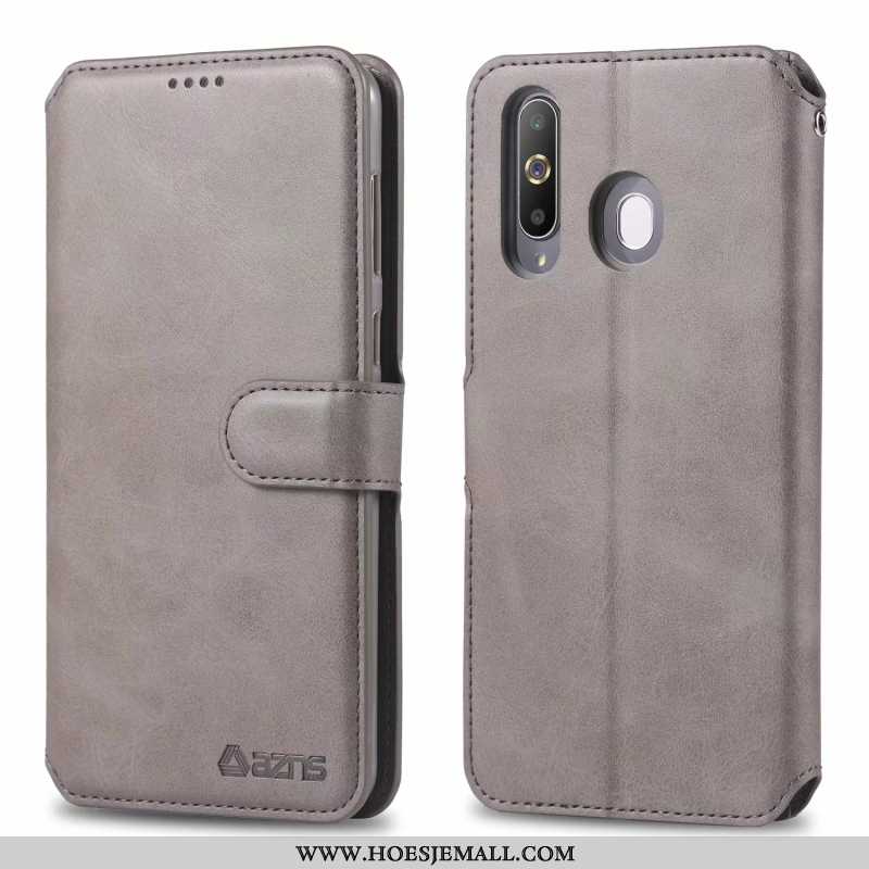 Hoesje Samsung Galaxy A60 Skärmskydd Siliconen Hanger Bescherming Anti-fall Clamshell Tempereren Bru