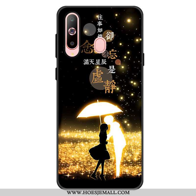 Hoesje Samsung Galaxy A60 Bescherming Zacht Mobiele Telefoon Ster Anti-fall Hoes Vers Rood