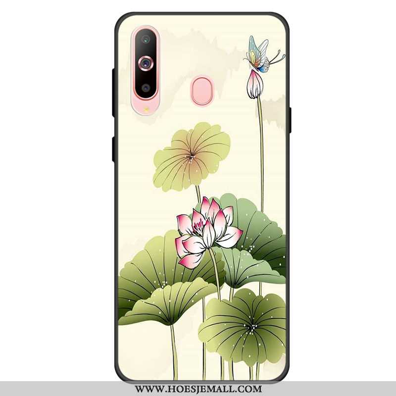 Hoes Samsung Galaxy A60 Siliconen Bescherming Roze Persoonlijk Hoesje Mobiele Telefoon Vers