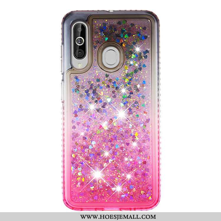 Hoesje Samsung Galaxy A60 Scheppend Ster Blauw Drijfzand Hoes Mobiele Telefoon Blauwe