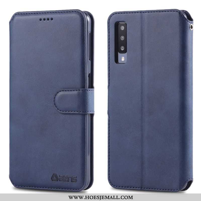 Hoesje Samsung Galaxy A70 Bescherming Portemonnee Nieuw Mobiele Telefoon Bruin Siliconen Folio Bruin