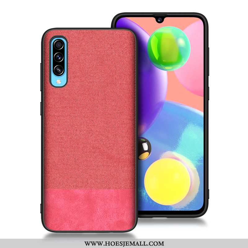 Hoes Samsung Galaxy A70 Bescherming Schrobben All Inclusive Blauw Siliconen Zacht Trend Blauwe