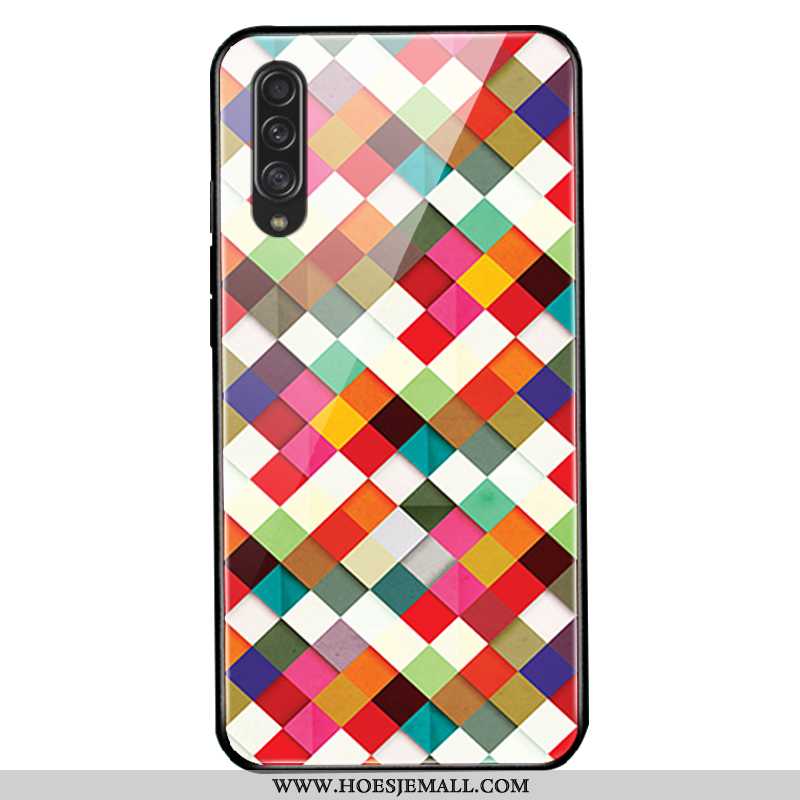Hoesje Samsung Galaxy A70 Siliconen Glas Ster Schrobben Hoes Mobiele Telefoon Rood