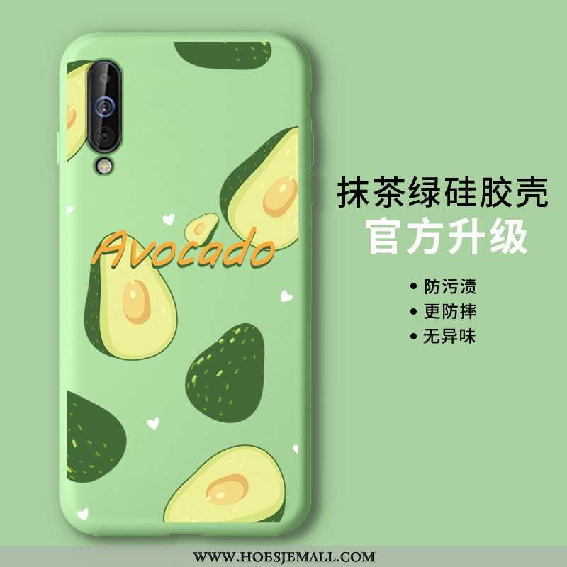 Hoesje Samsung Galaxy A70 Trend Dun Siliconen Anti-fall Licht All Inclusive Ster Groen