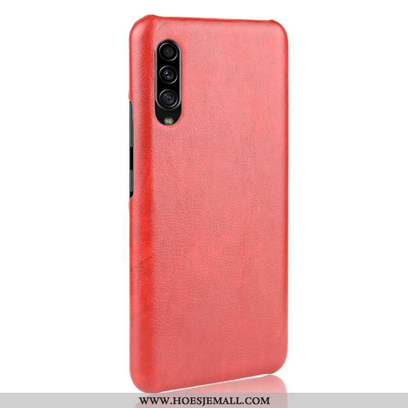 Hoesje Samsung Galaxy A70s Leer Patroon Hard Kwaliteit Mobiele Telefoon Bescherming Blauwe