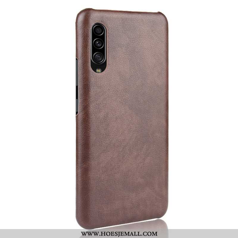 Hoesje Samsung Galaxy A70s Leer Patroon Hard Kwaliteit Mobiele Telefoon Bescherming Blauwe