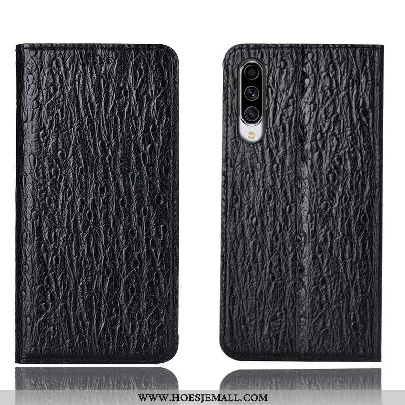 Hoesje Samsung Galaxy A70s Bescherming Leren All Inclusive Vogel Bruin Mobiele Telefoon Ster Bruine