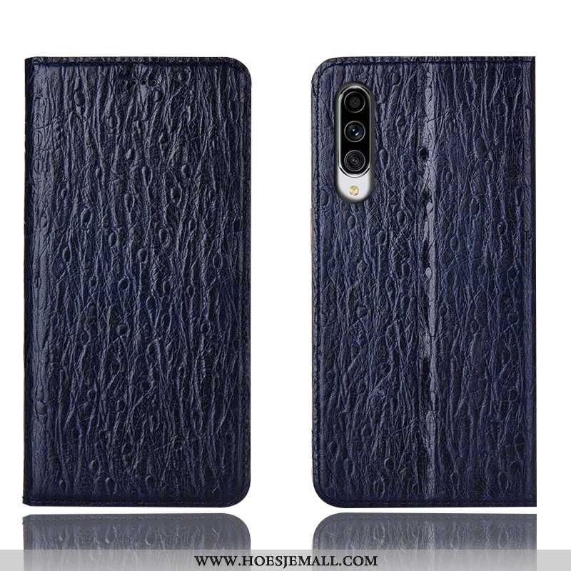 Hoesje Samsung Galaxy A70s Bescherming Leren All Inclusive Vogel Bruin Mobiele Telefoon Ster Bruine