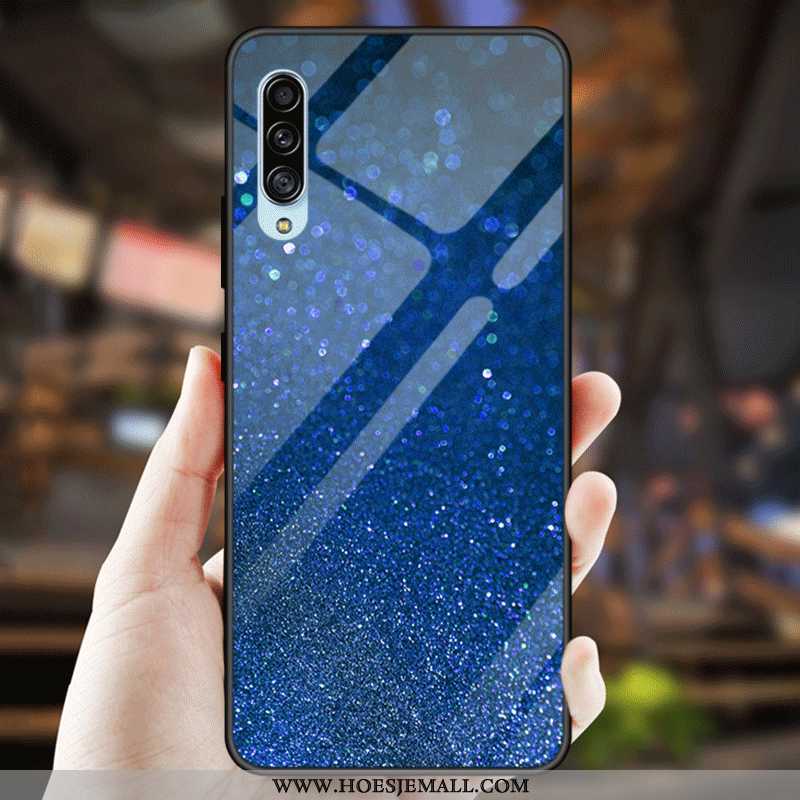 Hoesje Samsung Galaxy A70s Persoonlijk Scheppend Eenvoudige Zacht Pas Hoes Bescherming Blauwe