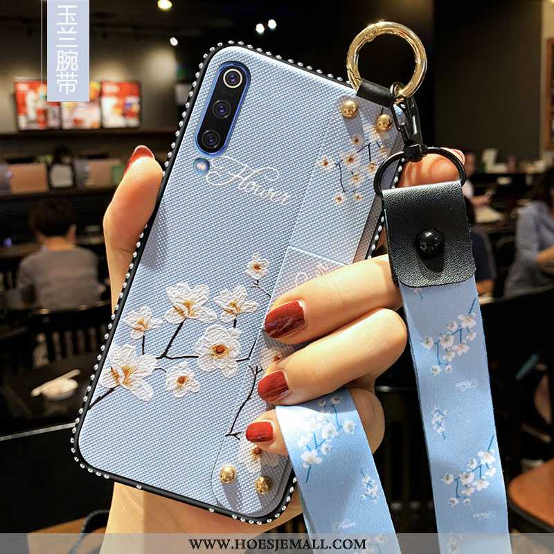 Hoesje Samsung Galaxy A70s Hanger Trend Anti-fall Siliconen Mobiele Telefoon Kunst Ster Witte