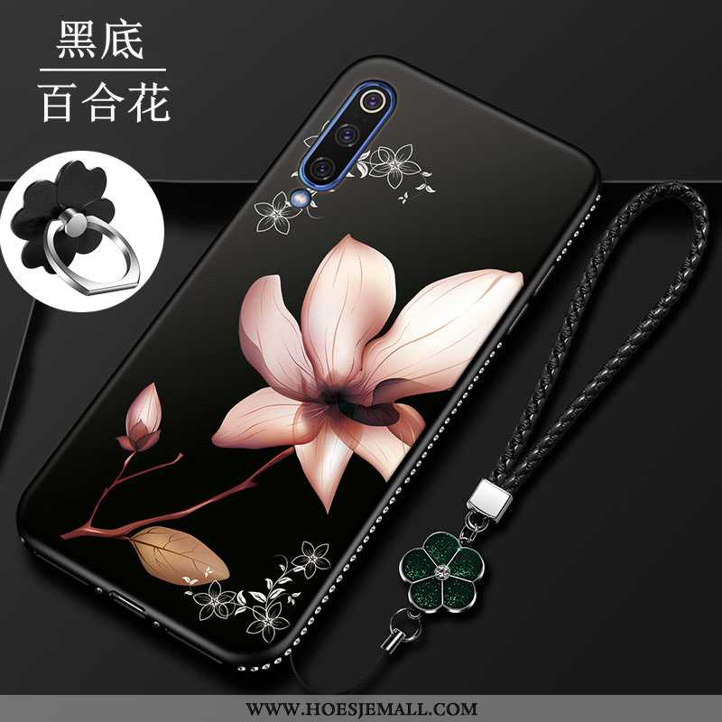 Hoesje Samsung Galaxy A70s Zacht Siliconen Ster Bloemen Kunst Trend Rood