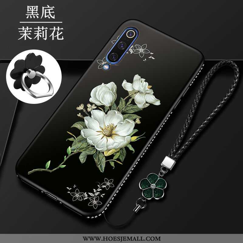 Hoesje Samsung Galaxy A70s Zacht Siliconen Ster Bloemen Kunst Trend Rood