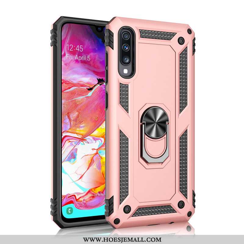 Hoesje Samsung Galaxy A70s Zacht Siliconen Hoes Trend Magnetisch All Inclusive Hard Roze