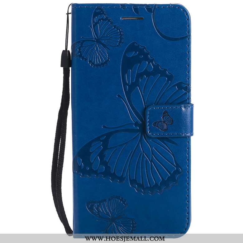 Hoesje Samsung Galaxy A70s Bescherming Leren Ster Vlinder Bloemen Mobiele Telefoon Oranje