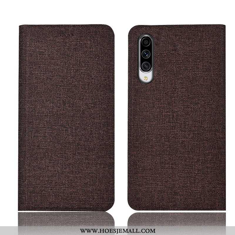 Hoesje Samsung Galaxy A70s Bescherming Katoen En Linnen Hoes Mobiele Telefoon All Inclusive Folio An