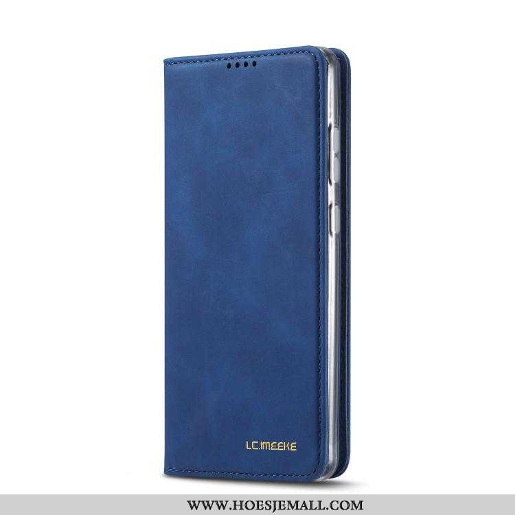 Hoesje Samsung Galaxy A71 Bescherming Mobiele Telefoon Anti-fall Hoes Ster Clamshell Blauw Blauwe