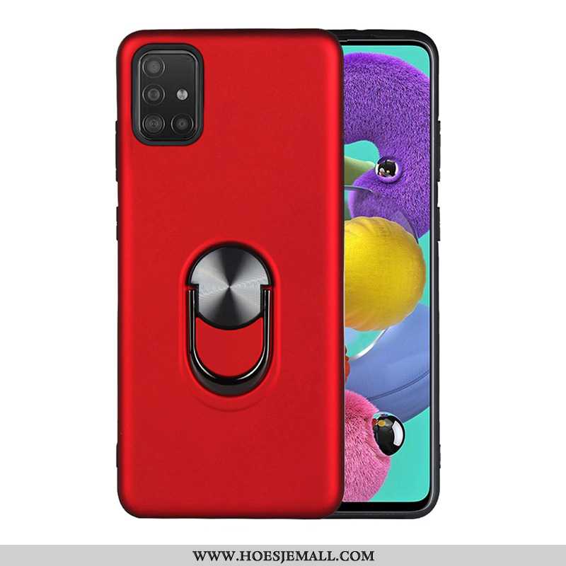 Hoes Samsung Galaxy A71 Siliconen Bescherming Donkerblauw Net Red Ster Trend Lovers Donkerblauwe