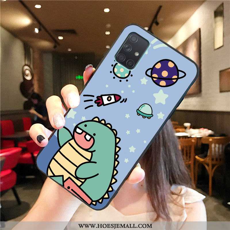 Hoesje Samsung Galaxy A71 Trend Zacht Hoes Grappig Ster Anti-fall Bescherming Geel