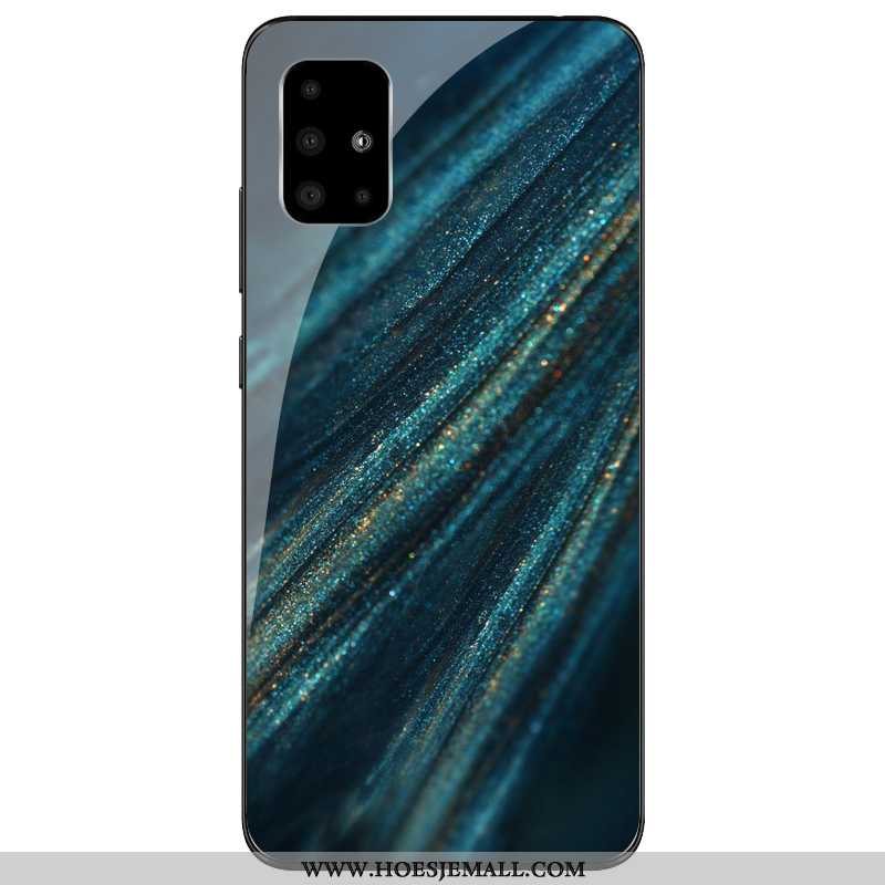 Hoesje Samsung Galaxy A71 Siliconen Bescherming Anti-fall All Inclusive Hoes Mobiele Telefoon Groen