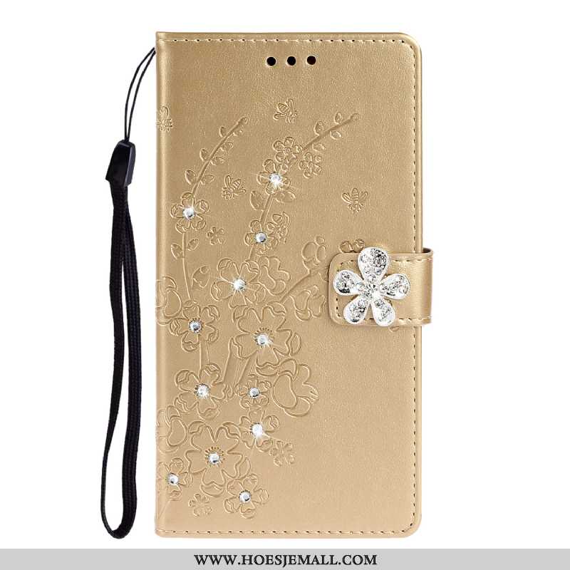 Hoesje Samsung Galaxy A71 Bescherming Leren Purper Mobiele Telefoon Anti-fall Ster Prunus