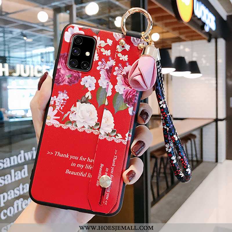 Hoesje Samsung Galaxy A71 Zacht Siliconen Rood Dun Mobiele Telefoon Licht