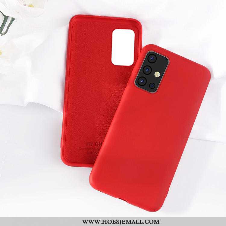 Hoes Samsung Galaxy A71 Zacht Skärmskydd Mobiele Telefoon Net Red Nieuw Bescherming Donkerblauw Donk