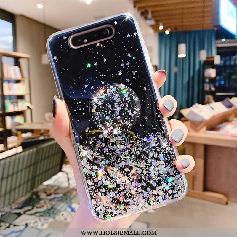 Hoesje Samsung Galaxy A80 Kristal Mode Trend Zacht Licht Mini Groen