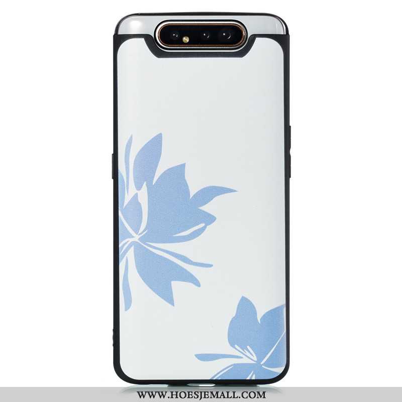 Hoesje Samsung Galaxy A80 Persoonlijk Spotprent 2020 Hoes Blauw Ster Blauwe