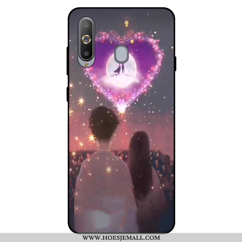 Hoesje Samsung Galaxy A8s Siliconen Zacht Anti-fall Mobiele Telefoon Pas Roze All Inclusive