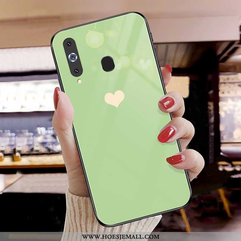 Hoes Samsung Galaxy A8s Bescherming Glas Hoesje Trend All Inclusive Ster Groen