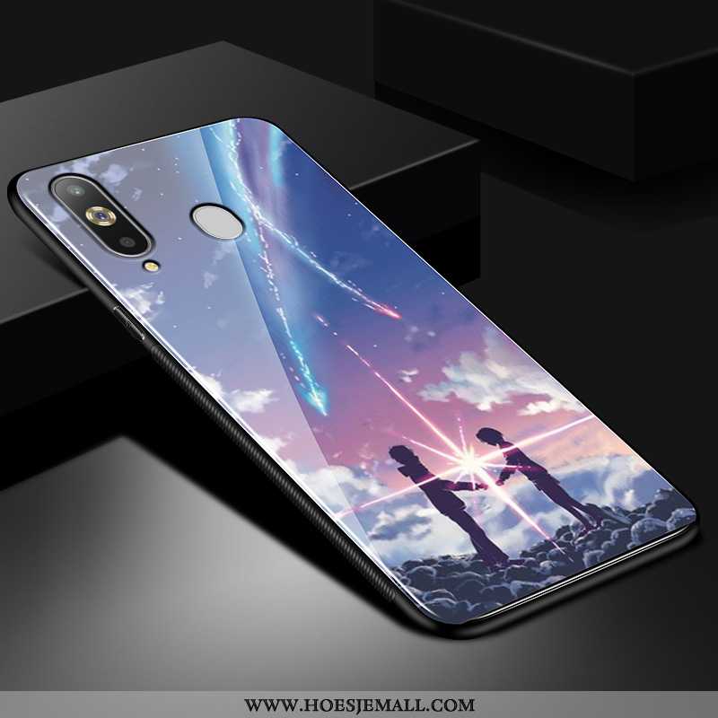 Hoes Samsung Galaxy A8s Spotprent Trend Ster Siliconen Net Red Zacht Bescherming Zwarte