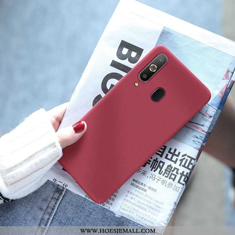 Hoesje Samsung Galaxy A8s Bescherming Schrobben Mobiele Telefoon Rood Trend All Inclusive Scheppend