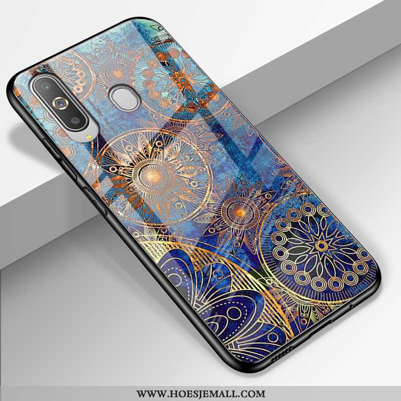 Hoesje Samsung Galaxy A8s Siliconen Bescherming Geschilderd Rood Anti-fall Mobiele Telefoon Roos