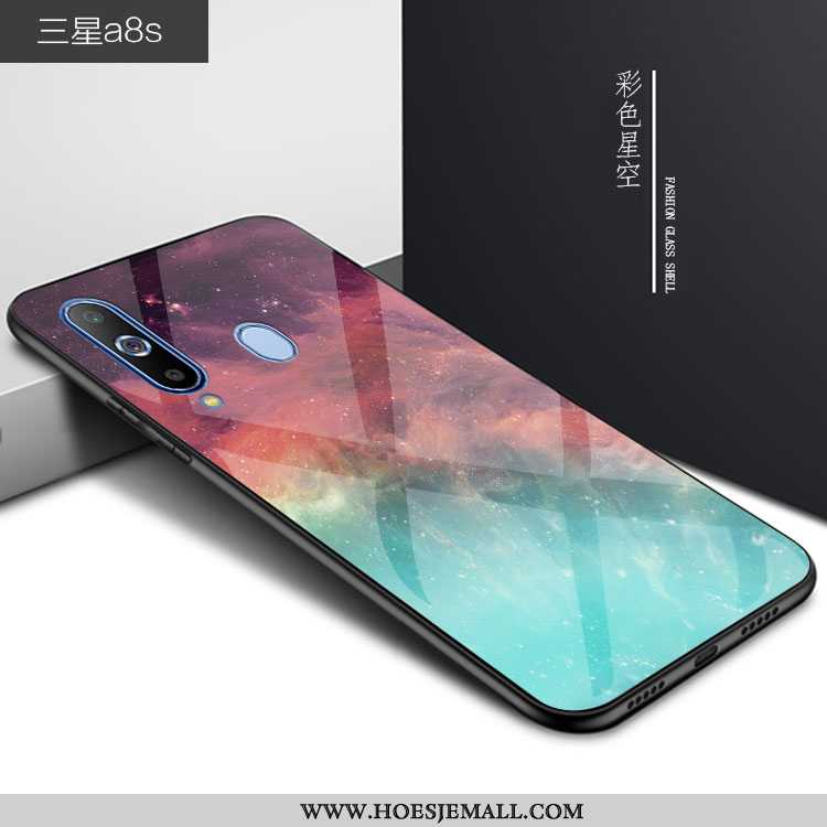 Hoes Samsung Galaxy A8s Persoonlijk Trend Glas Sterrenhemel Bescherming 2020 Zwarte