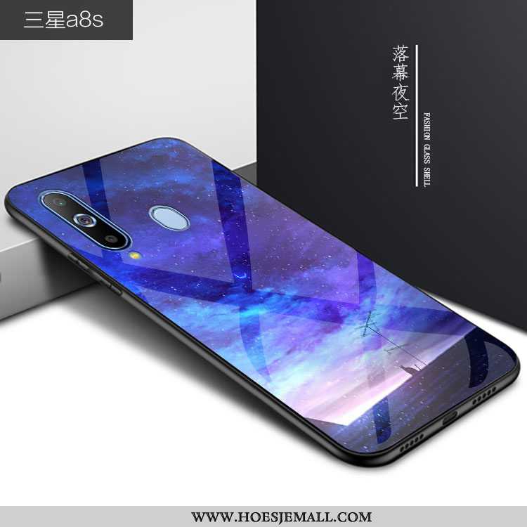 Hoes Samsung Galaxy A8s Persoonlijk Trend Glas Sterrenhemel Bescherming 2020 Zwarte