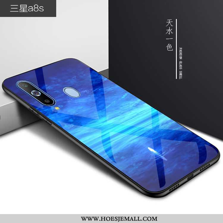 Hoes Samsung Galaxy A8s Persoonlijk Trend Glas Sterrenhemel Bescherming 2020 Zwarte