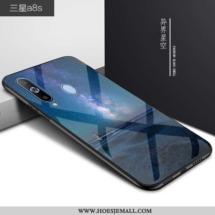 Hoes Samsung Galaxy A8s Persoonlijk Trend Glas Sterrenhemel Bescherming 2020 Zwarte