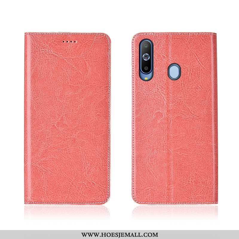 Hoes Samsung Galaxy A8s Siliconen Bescherming Anti-fall Clamshell Hoesje Ster Patroon Bruin