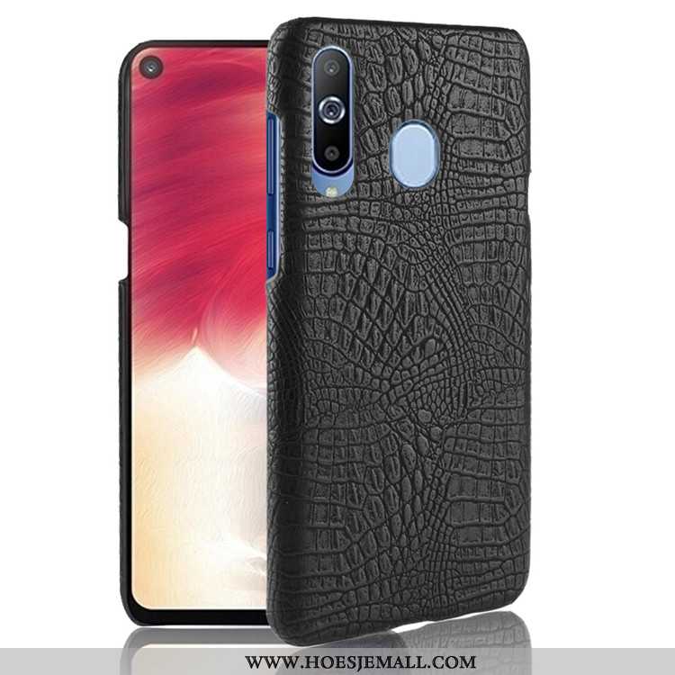 Hoesje Samsung Galaxy A8s Patroon Anti-fall Krokodil Bedrijf Ster Hoes Roze