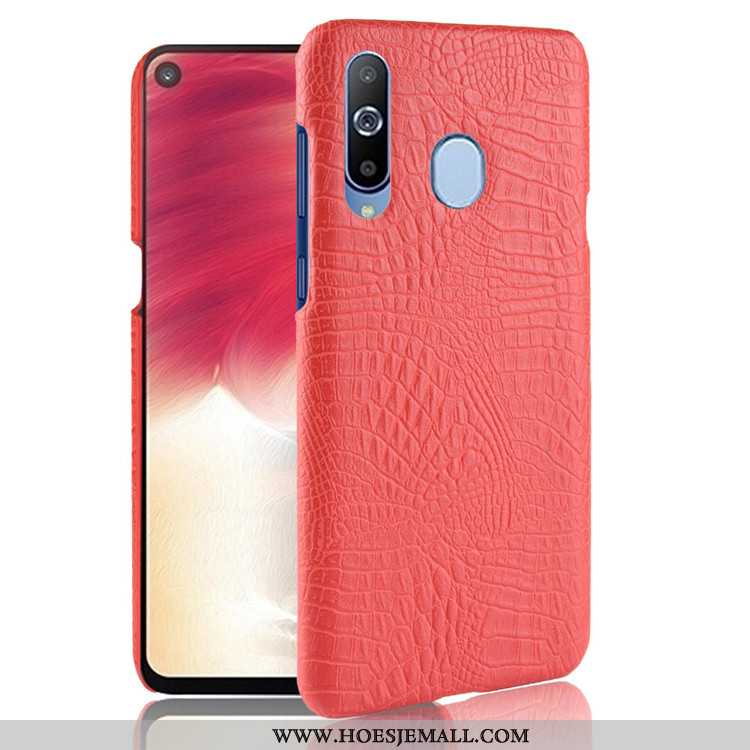 Hoesje Samsung Galaxy A8s Patroon Anti-fall Krokodil Bedrijf Ster Hoes Roze