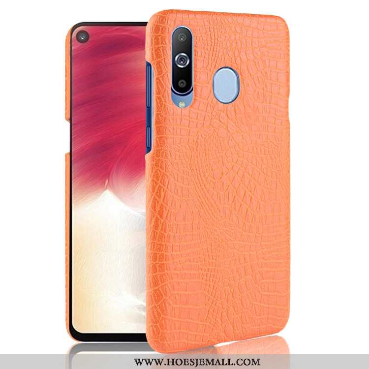 Hoesje Samsung Galaxy A8s Patroon Anti-fall Krokodil Bedrijf Ster Hoes Roze