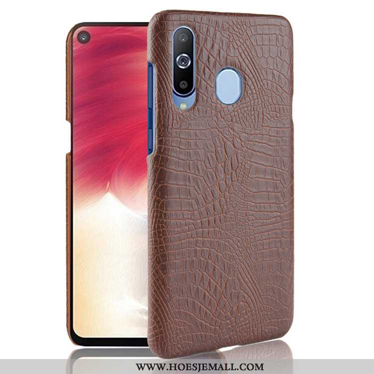 Hoesje Samsung Galaxy A8s Patroon Anti-fall Krokodil Bedrijf Ster Hoes Roze