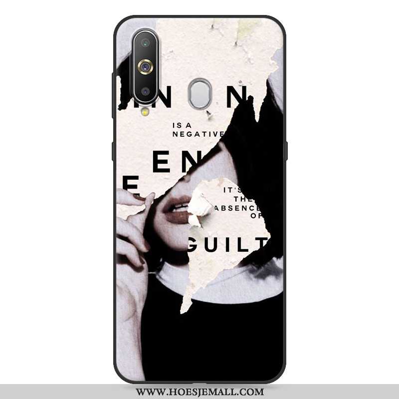 Hoes Samsung Galaxy A8s Siliconen Spotprent Hoesje All Inclusive Anti-fall Trend Geel