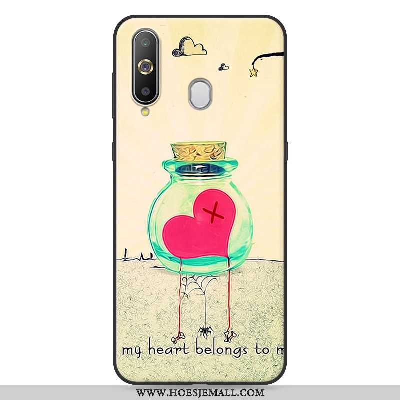 Hoes Samsung Galaxy A8s Siliconen Spotprent Hoesje All Inclusive Anti-fall Trend Geel