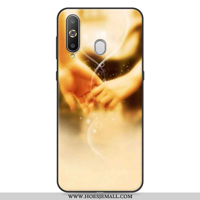 Hoes Samsung Galaxy A8s Siliconen Spotprent Hoesje All Inclusive Anti-fall Trend Geel