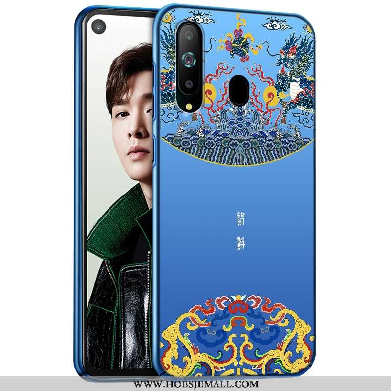 Hoesje Samsung Galaxy A8s Persoonlijk Scheppend Ster Blauw Mobiele Telefoon Schrobben Blauwe