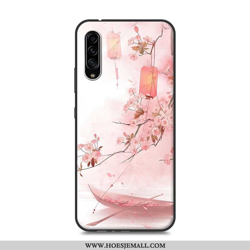 Hoesje Samsung Galaxy A90 5g Bescherming Persoonlijk Hoes Roze Siliconen Mobiele Telefoon